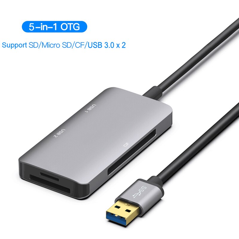 USB 3.0 SD SDHC CF Ʈ ÷ TF ũ SD ī , USB3.0 U ÷ ũ ̺ 콺 OTG, ƺ Ʈ PC, 5  1